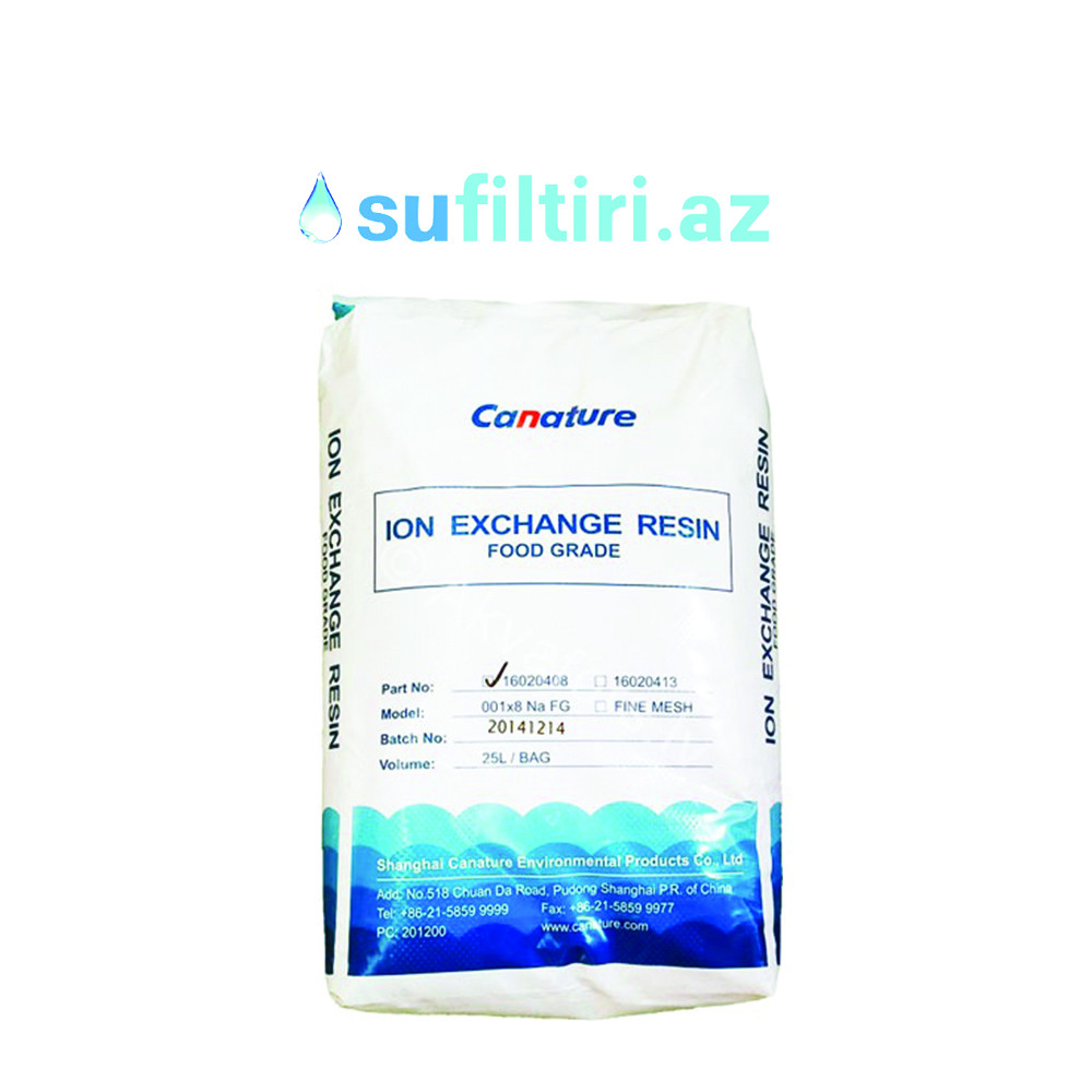 Canature Reçina (25L, Qida Üçün) su yumşaltma üçün